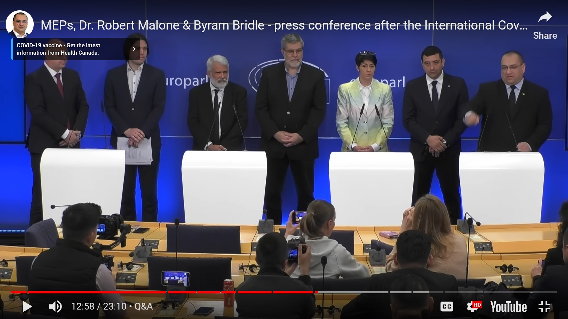 MEPs, Dr. Robert Malone & Byram Bridle - International Covid Summit III